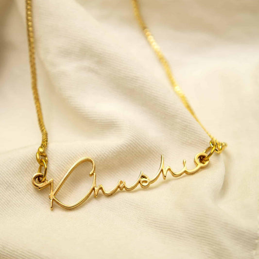 Signature Name Necklace – Personalised Custom Jewellery